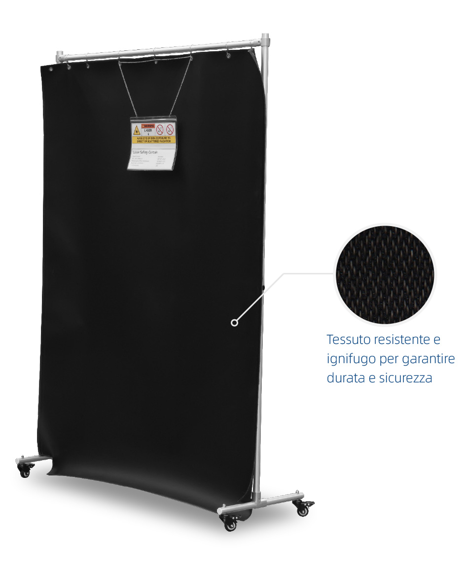 Barriere di sicurezza per saldatura laser